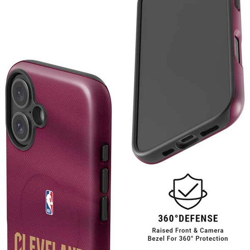 NBA Cleveland Cavaliers Jersey iPhone 16 Plus Magsafe Impact Case